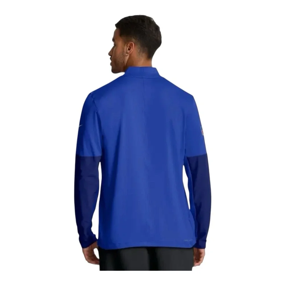 Nike X NFL Men's Los Angeles‎ Rams Dri-Fit Quarter Zip Pullover Blue Size XL